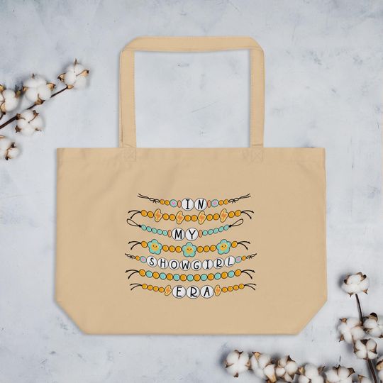 In My Showgirl Era Large Tote Bag Tswiftt Inspired