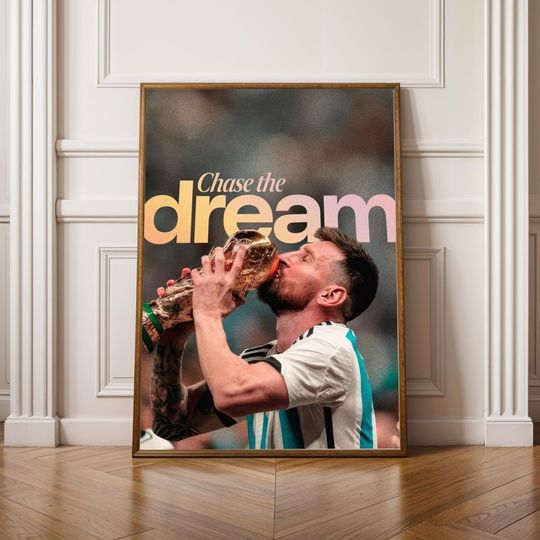 Motivational Poster Messi World Cup