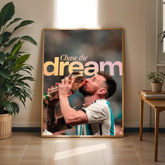 Motivational Poster Messi World Cup