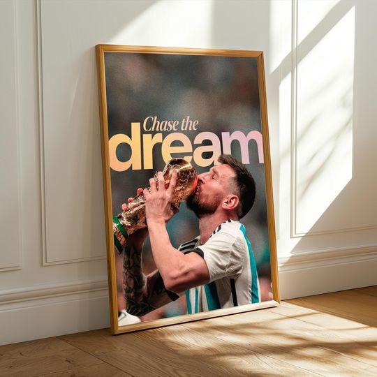 Motivational Poster Messi World Cup