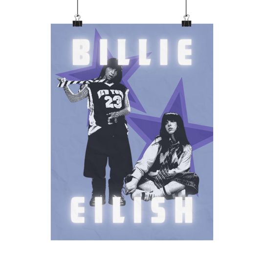 Billie Collage Vertical Poster