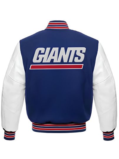 Football Jacket Royal Blue Body White Baseball Jacket