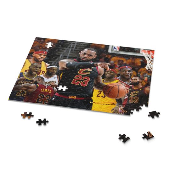 LeBron James Collage Puzzle | Basketball Legend Gift