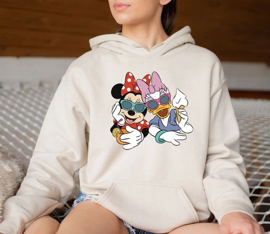 Minnie and Daisy Sweatshirt, Disney Sweatshirt