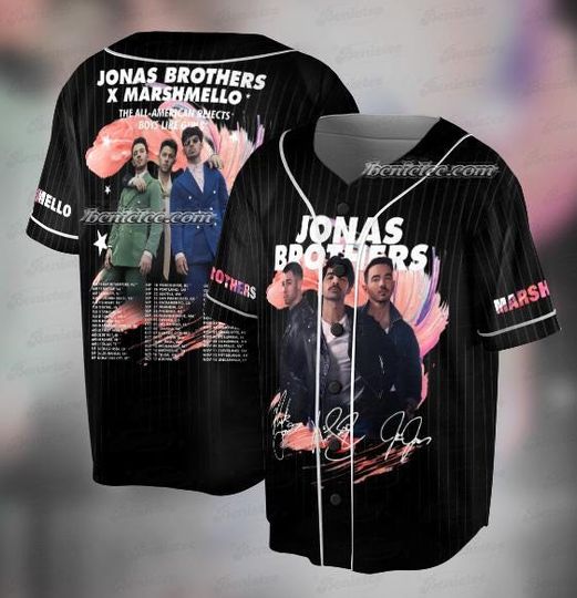 Jonas Bros 20th Anniversary Tour 2025 Baseball Jersey