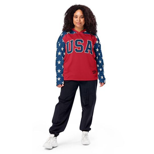 USA Hockey Olympic Fan Jersey Stars and Stripes