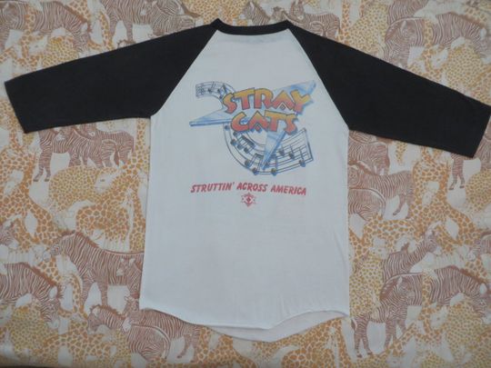 STRAY CATS 1983 tour baseball tee