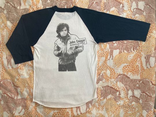 JOHN COUGAR original vintage 1982 tour baseball tee