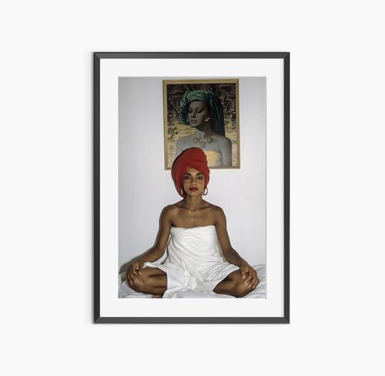 Sade Adu Photography Poster, Music & Fashion Wall Art, Vintage Vertical Poster, Museum Quality Print