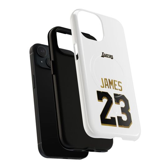 LA Lakers Tough Magnetic iPhone Case: James - MagSafe Compatible