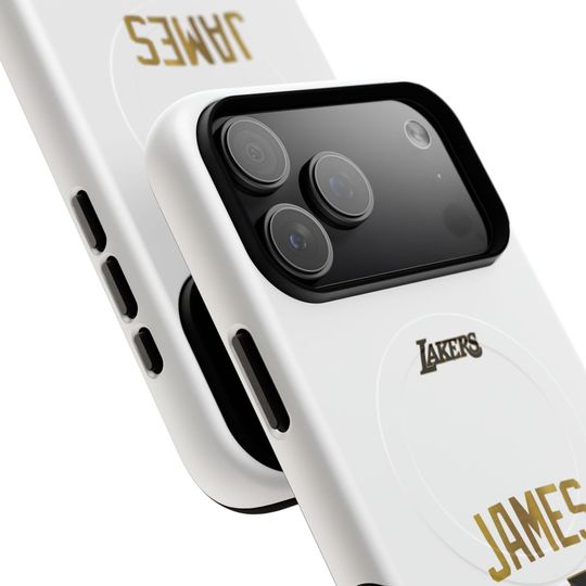 LA Lakers Tough Magnetic iPhone Case: James - MagSafe Compatible