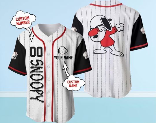 Personalized Funny Character Christmas Baseball Jersey