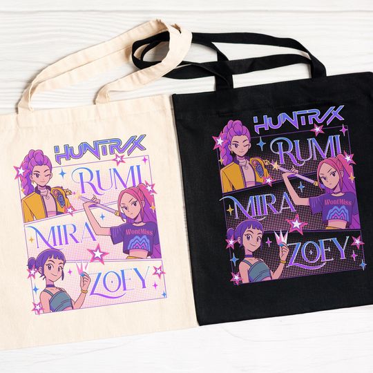Demon Hunter Inspired Tote Bag  Bold, Stylish, Fierce
