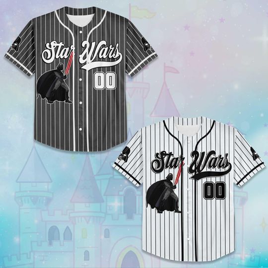 Personalized Darth Vader Baseball Jersey, Custom Star Wars Shirt