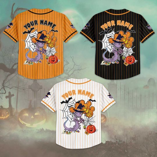 Personalized Randall Boggs Baseball Jersey, Custom Disney Monsters, Inc Halloween Shirt