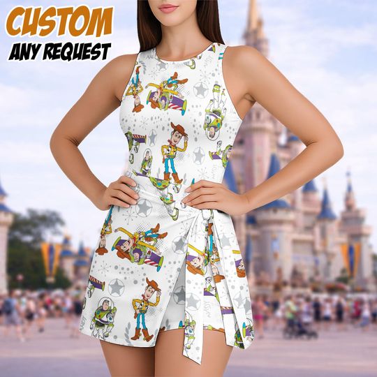 Disney Toy Story Tennis Dress Skirt, Woody Buzz Lightyear Jessie Tennis Dress, Toy Story Dress Skirt, Disney Cruise Line Trip Tennis Skort