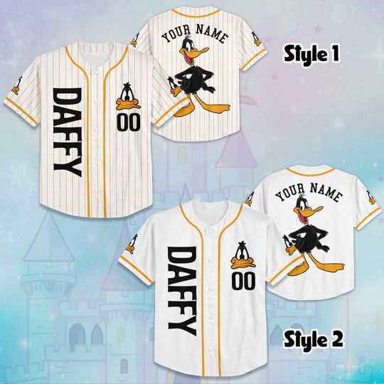 Personalized Daffy Duck Baseball Jersey, Custom Daffy Duck Shirt, Baseball Team Outfit