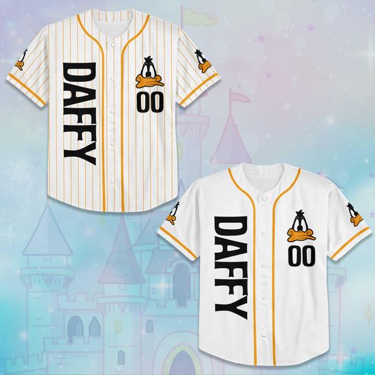 Personalized Daffy Duck Baseball Jersey, Custom Daffy Duck Shirt, Baseball Team Outfit
