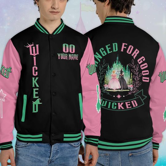 Personalized Wicked Varsity Jacket, Custom Outerwear