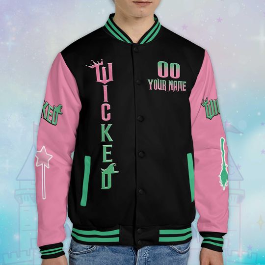 Personalized Wicked Varsity Jacket, Custom Outerwear
