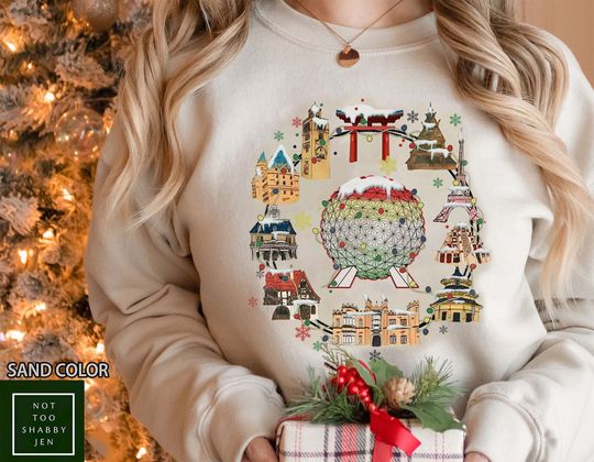Vintage Joy To The World Disney Christmas Sweatshirt