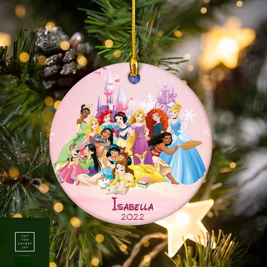 Disney Princesses Christmas Ornament-Princess Christmas Ornament