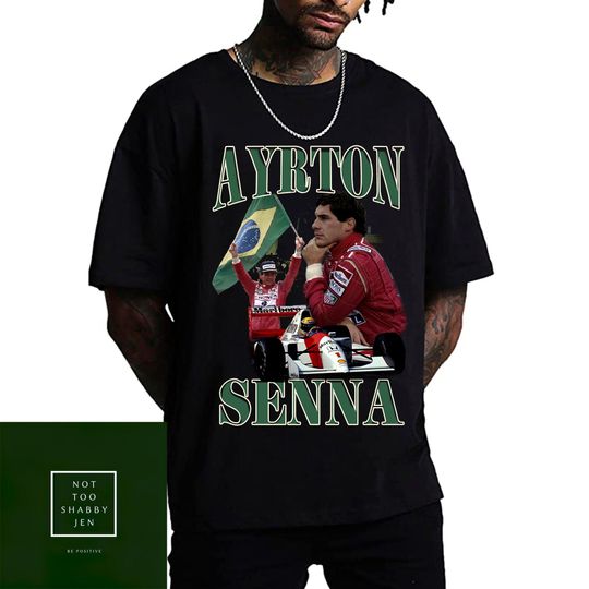 Ayrton Senna Legend 80s Vintage Graphic Unisex Rap T-Shirt