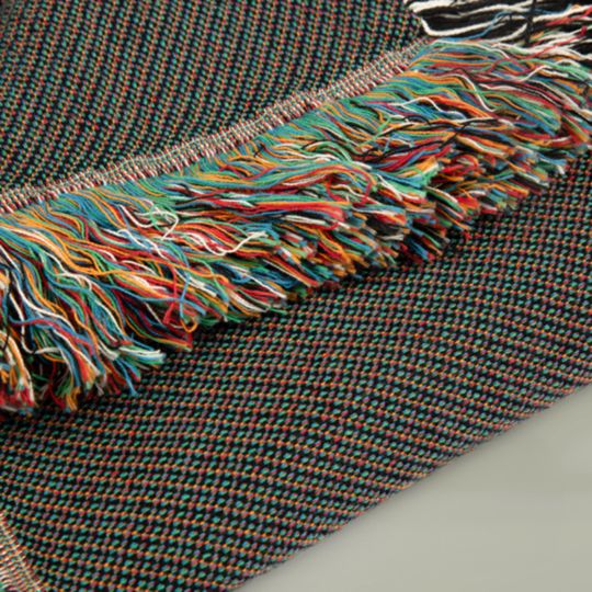 Wizard Frog Woven Blanket: Mystical Cottagecore Throw Tapestry