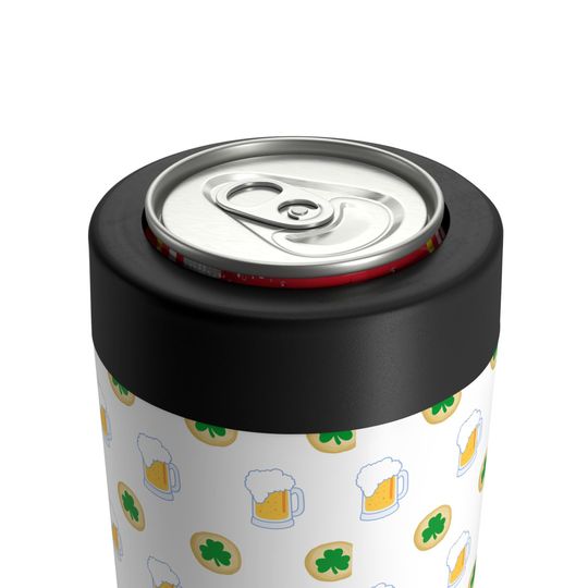 St. Patrick's Day Beer and Shamrock Cookies Can Holder | Can Holder