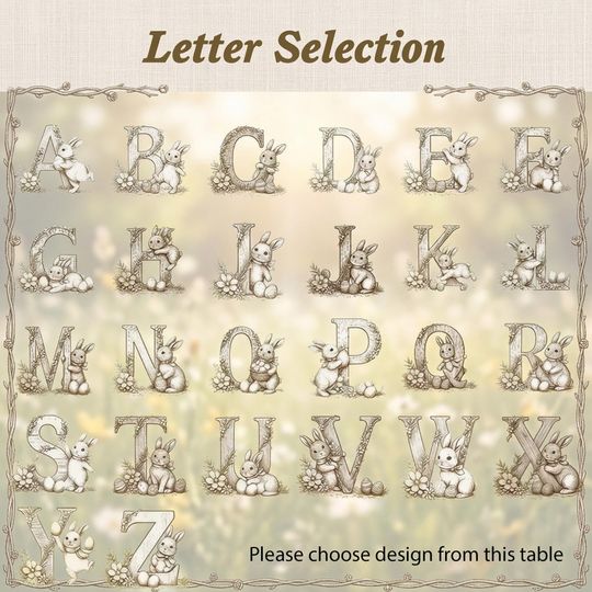 Personalized Easter Egg With Letter, Custom Wooden Easter Gift
