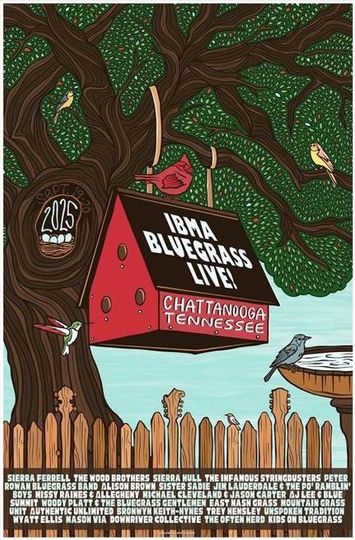 IBMA Bluegrass Live Chattanooga, TN September 19-20 2025 Tour Poster