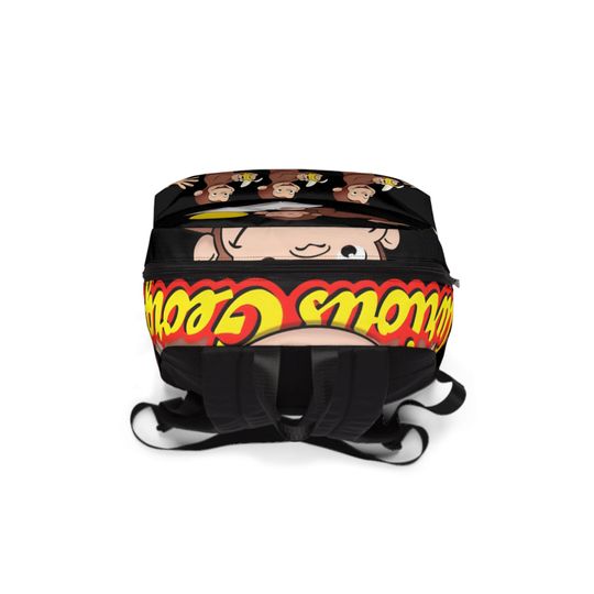 Curious George Backpack: Soft Nylon Canvas Kids School Bag