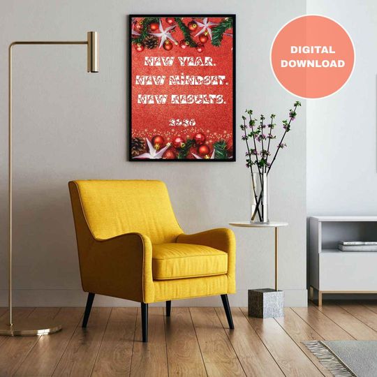 Christmas Gift Printable Inspirational Wall Art for New Year 2026