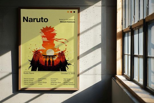 Narutoo Uzumaki Poster Narutoo Print Anime Poster