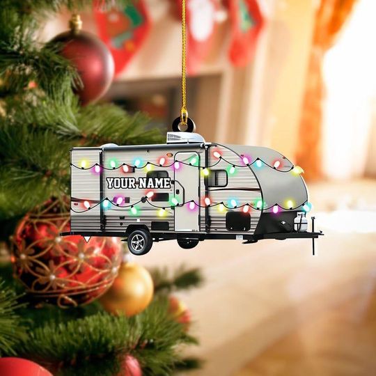 Personalized Camping Car Christmas Ornament ,Camping Lover Gift, Camping Lover Ornament 2025,Keepsake Gift For Camper, Camping Decor Gift
