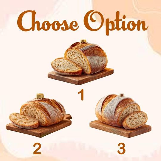 Personalized Sourdough Bread Ornament, Rustic 2D Wooden Christmas Gift