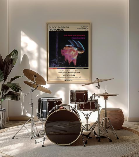 Black Sabbath - Paranoid Poster | Album Cover Poster