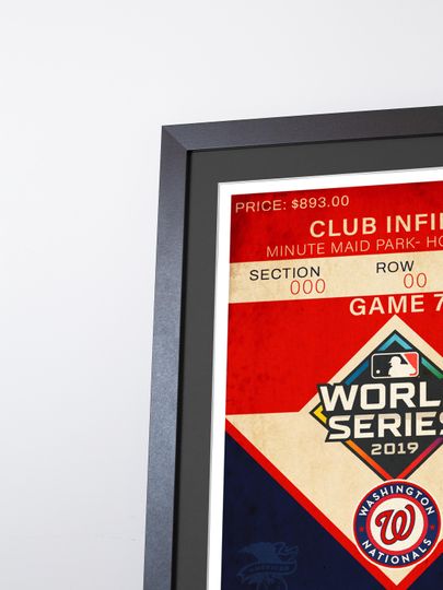 2019 World Series PosterFight Finished  Washington Nationals vs Houston Astros Poster( No Framed )