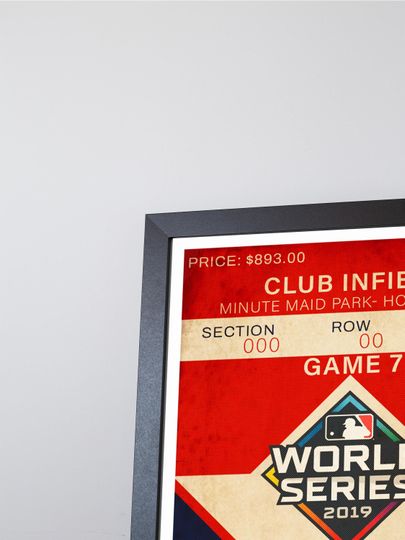2019 World Series PosterFight Finished  Washington Nationals vs Houston Astros Poster( No Framed )