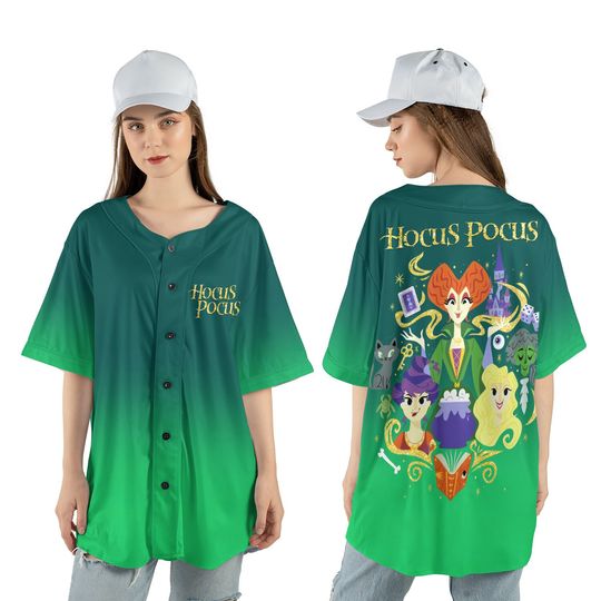 Disneyy Halloween Hocus Pocus Baseball Jersey