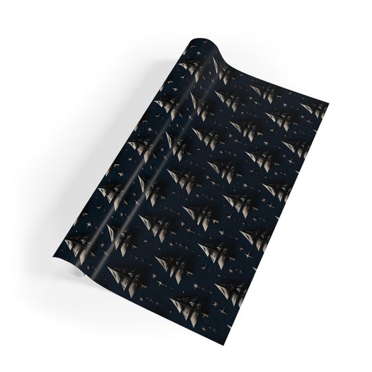 Christmas Tree Gift Wrapping Paper | Satin Finish, Eco-Friendly