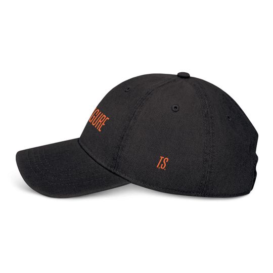 Father Figure Embroidered Denim Hat, Dad Hat, Baseball Cap