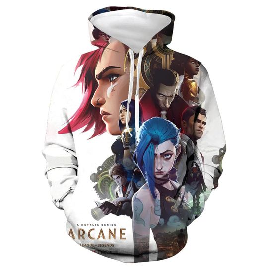 Anime Arcane League Of Legends 3d Hoodie
