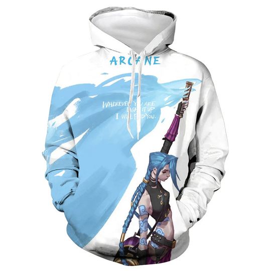 Anime Arcane League Of Legends 3d Hoodie