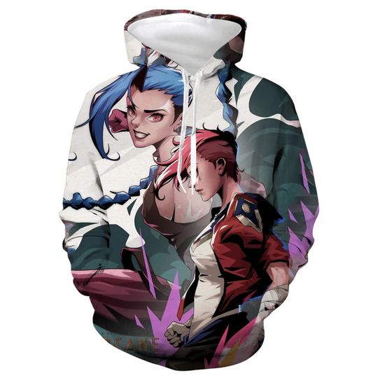 Anime Arcane League Of Legends 3d Hoodie
