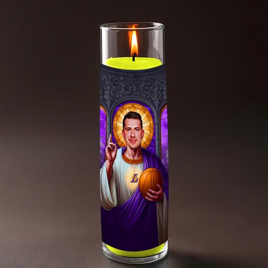 Luka Doncic Celebrity Prayer Candle