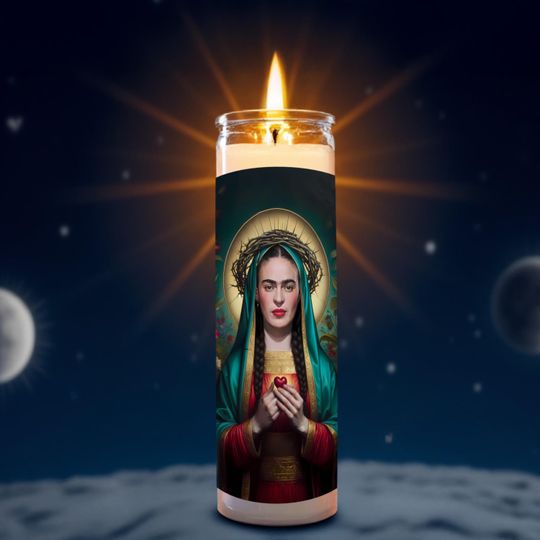 Frida Kahlo Celebrity Prayer Candle