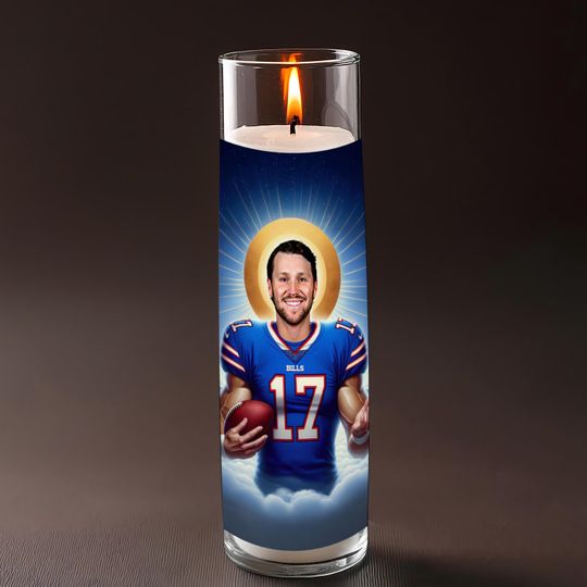 Josh Allen Celebrity Prayer Candle