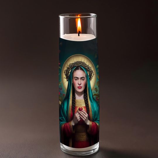 Frida Kahlo Celebrity Prayer Candle