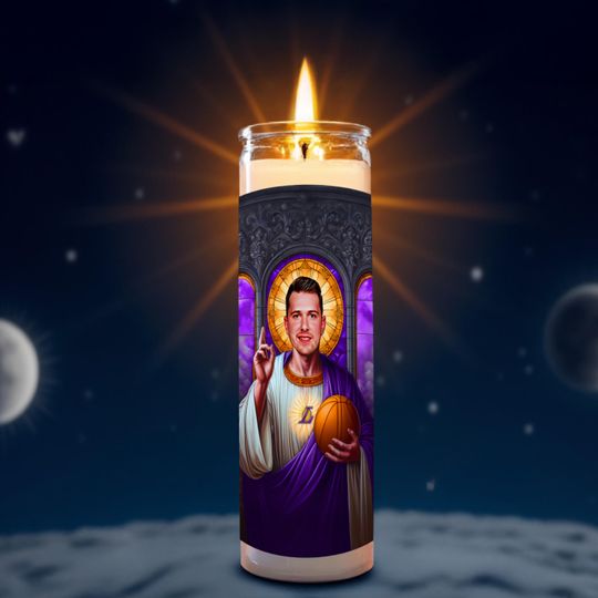 Luka Doncic Celebrity Prayer Candle